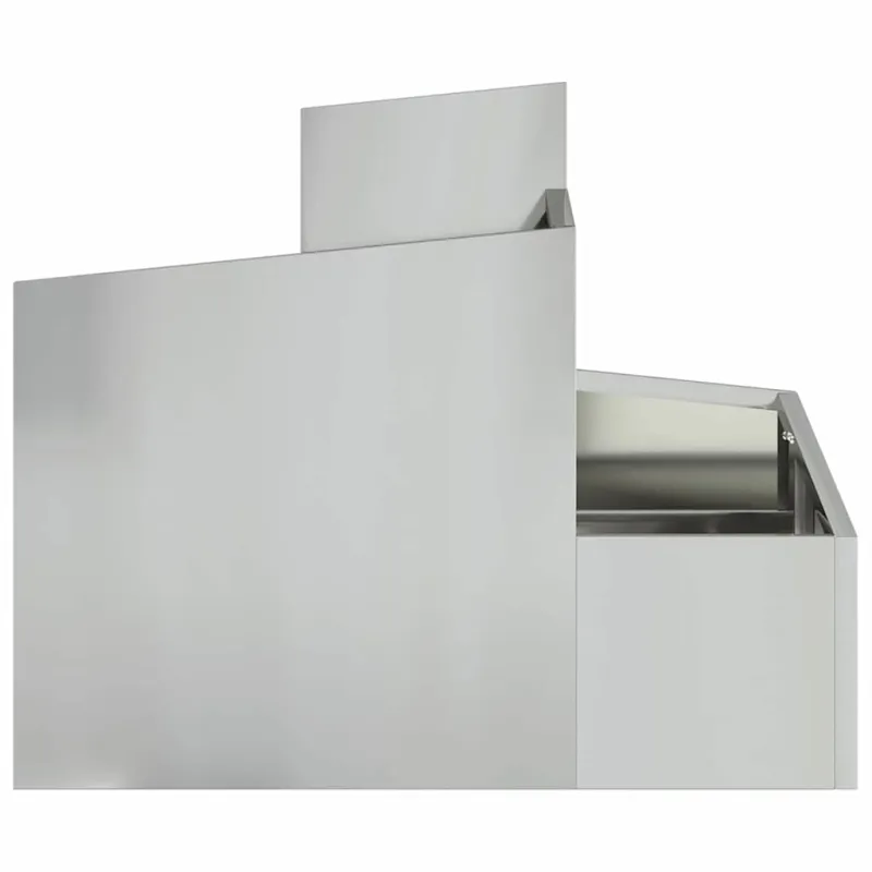 Sodo vazonas Sidabro 60 x 60 x 50 cm Cinkuota plienas