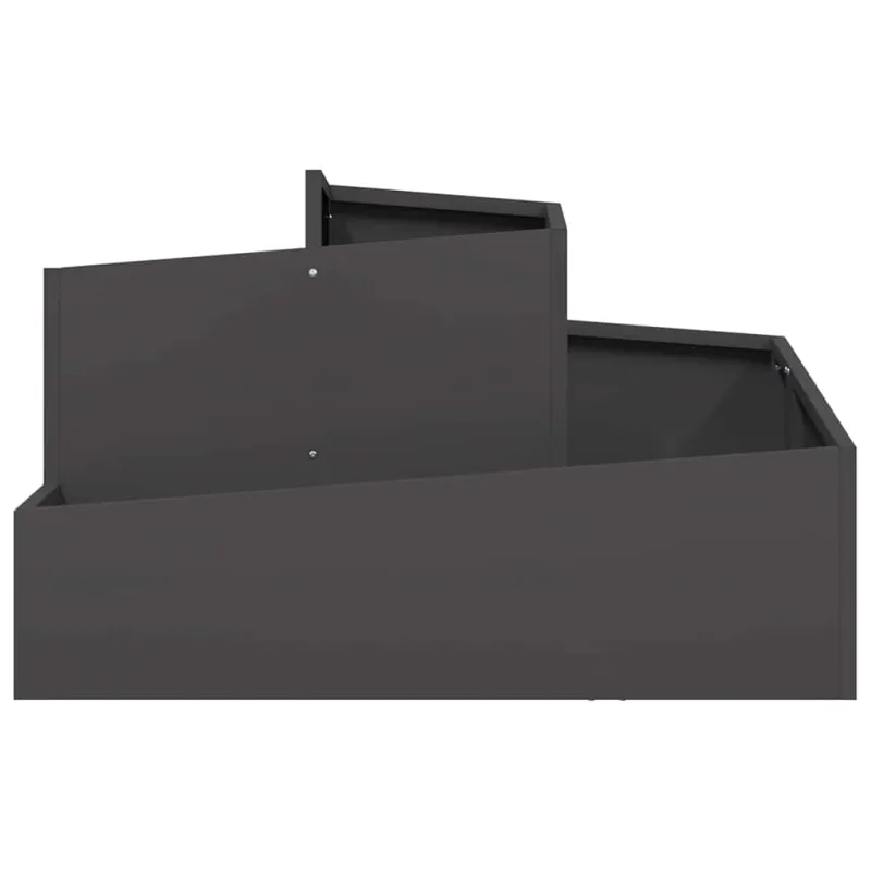 Sodo vazonas Juoda 80 x 80 x 50 cm Šaltai valcuotas plienas