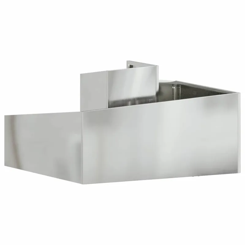 Sodo vazonas Sidabro 80 x 80 x 50 cm Cinkuota plienas