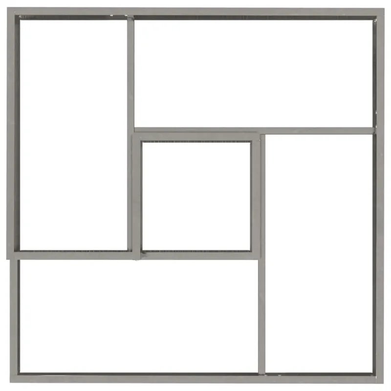 Sodo vazonas Sidabro 80 x 80 x 50 cm Cinkuota plienas