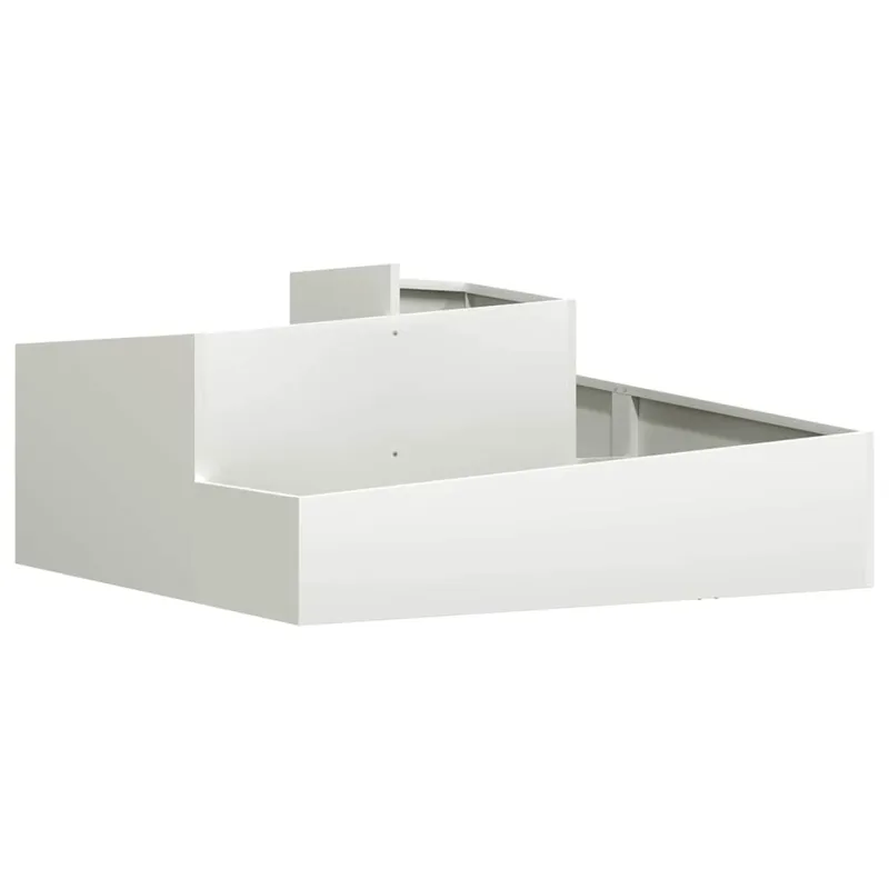 Sodo vazonas Balta 100 x 100 x 50 cm Šaltai valcuotas plienas