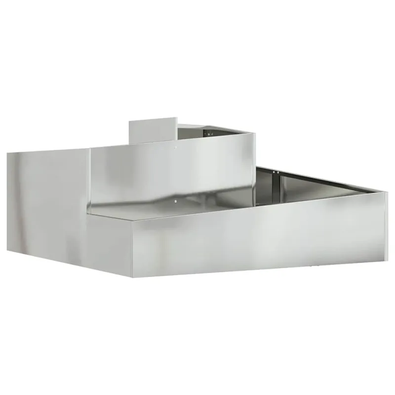 Sodo vazonas Sidabro 100 x 100 x 50 cm Cinkuota plienas