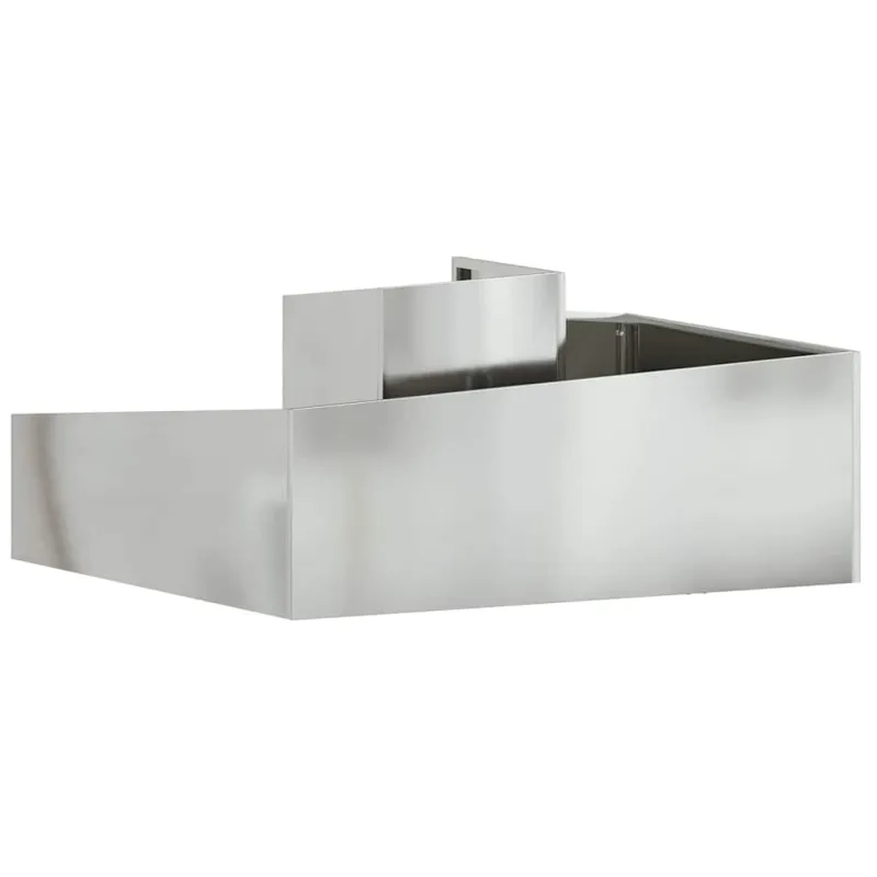 Sodo vazonas Sidabro 100 x 100 x 50 cm Cinkuota plienas