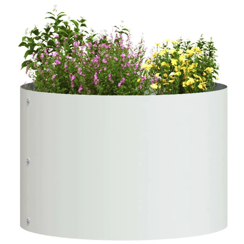 Vazonų žiedas Balta 30 x 30 x 20 cm Šaltai valcuotas plienas