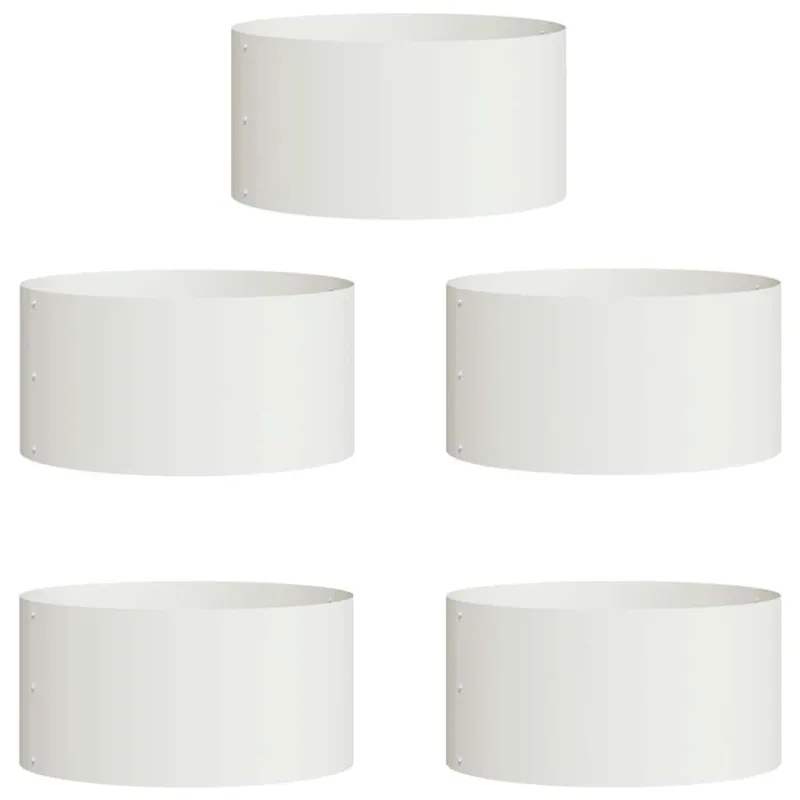 Vazonų žiedas 5 pcs Balta 40 x 40 x 20 cm