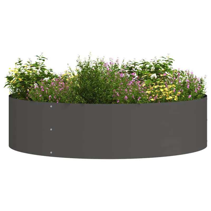 Vazonų žiedas Juoda 80 x 80 x 20 cm Šaltai valcuotas plienas