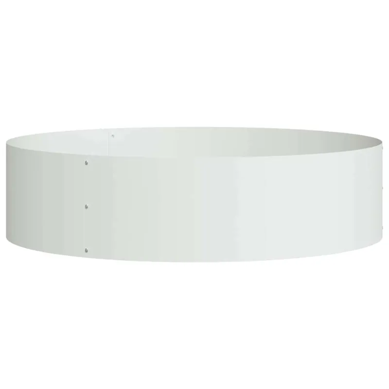 Vazonų žiedas Balta 80 x 80 x 20 cm Šaltai valcuotas plienas