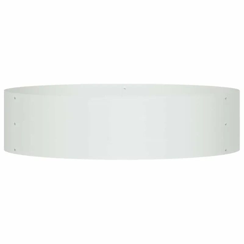 Vazonų žiedas Balta 80 x 80 x 20 cm Šaltai valcuotas plienas