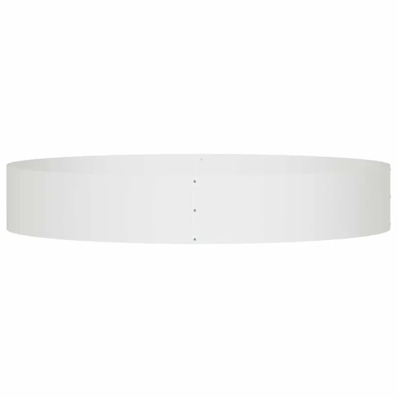 Vazonų žiedas Balta 120 x 120 x 20 cm Šaltai valcuotas plienas