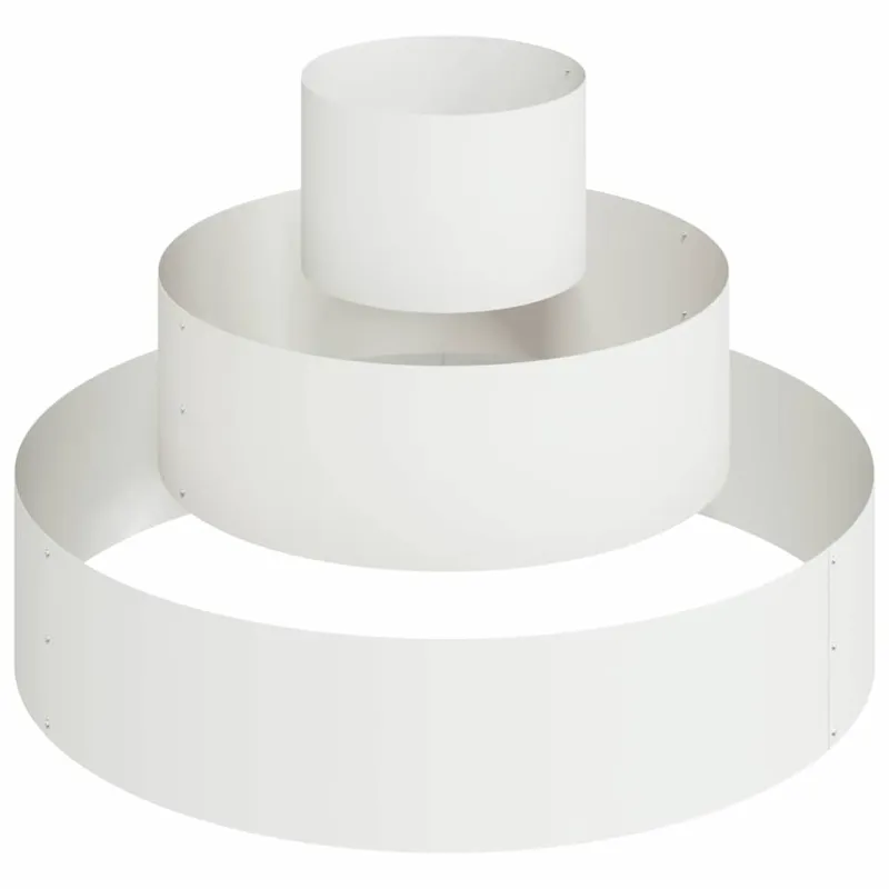 Sodo vazonas Balta 90 x 90 x 20 cm Šaltai valcuotas plienas