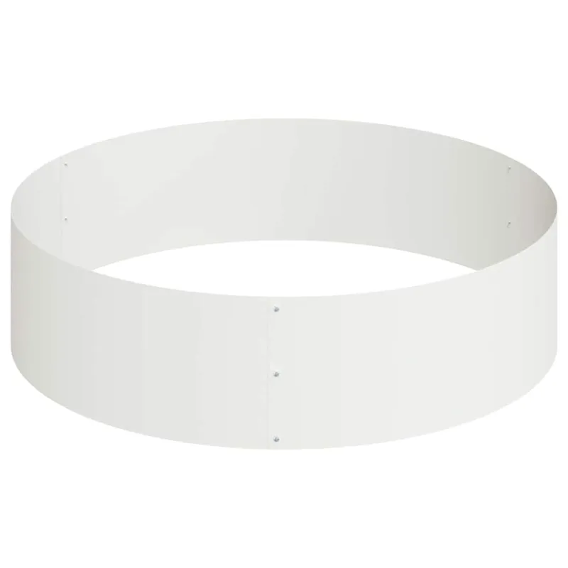 Sodo vazonas Balta 120 x 120 x 20 cm Šaltai valcuotas plienas