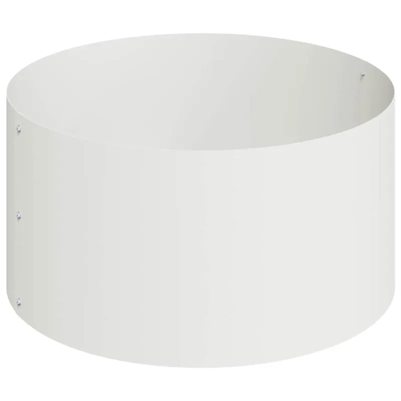 Sodo vazonas Balta 120 x 120 x 20 cm Šaltai valcuotas plienas
