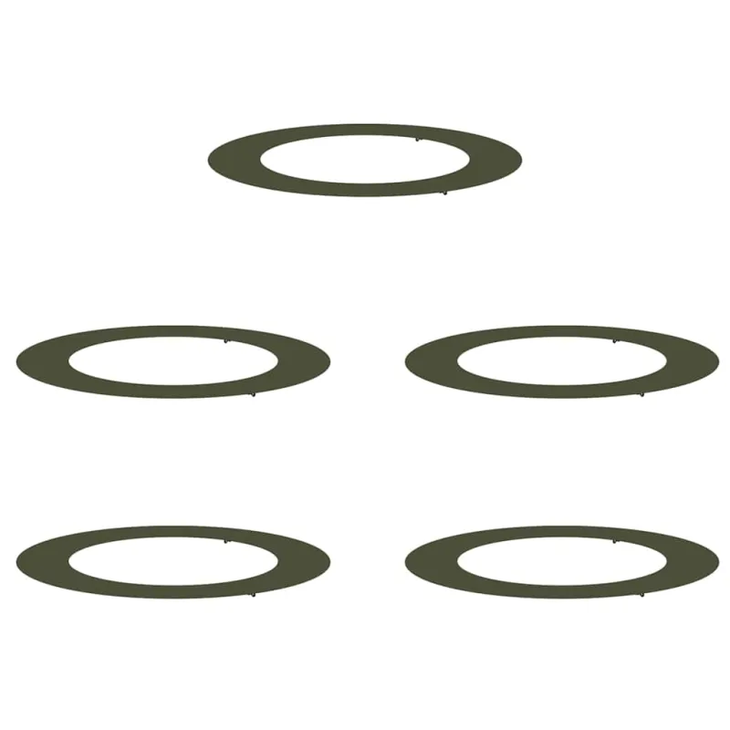 tinkamas plokštiems medžio žiedams 5 pcs Alyvuogių žalia
