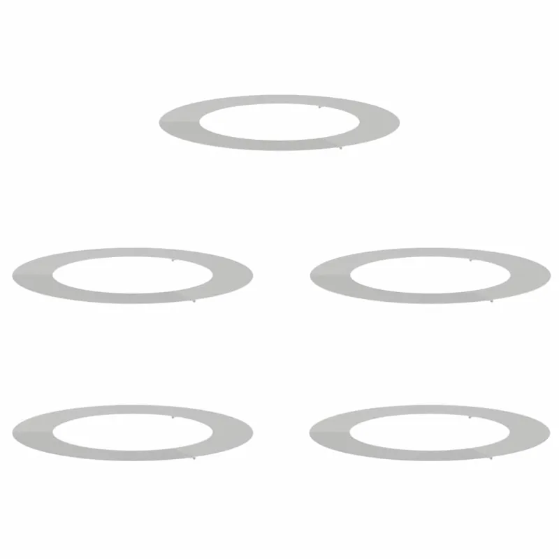 tinkamas plokštiems medžio žiedams 5 pcs Sidabro Ø60 / 90 cm