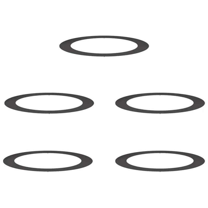 tinkamas plokštiems medžio žiedams 5 pcs Juoda Ø90 / 120 cm