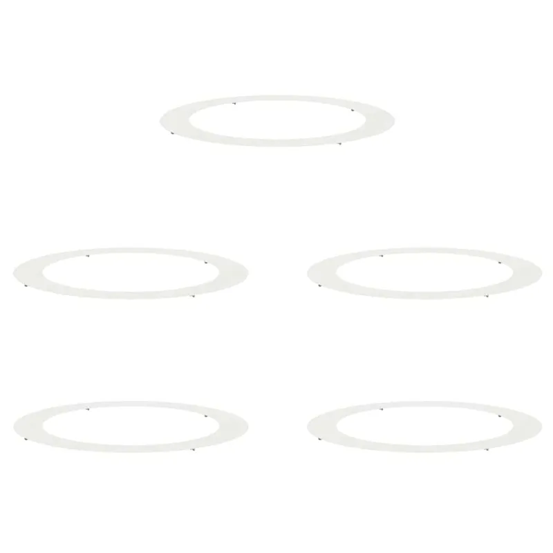 tinkamas plokštiems medžio žiedams 5 pcs Balta Ø90 / 120 cm