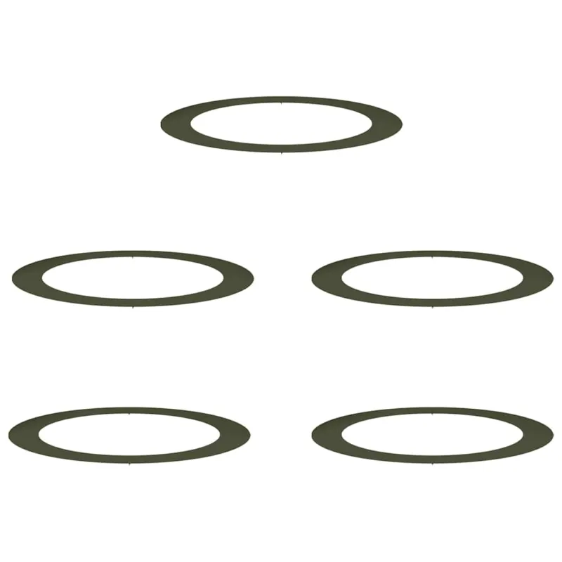 tinkamas plokštiems medžio žiedams 5 pcs Alyvuogių žalia