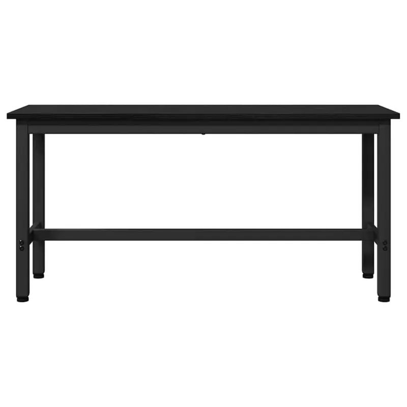 Valgomojo suolas 2 pcs Juodas ąžuolas 100 x 32,5 x 48,5 cm