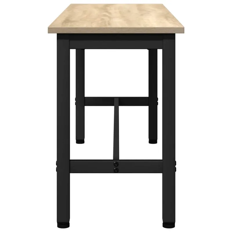 Valgomojo suolas 2 pcs Sonoma ąžuolas 100 x 32,5 x 48,5 cm