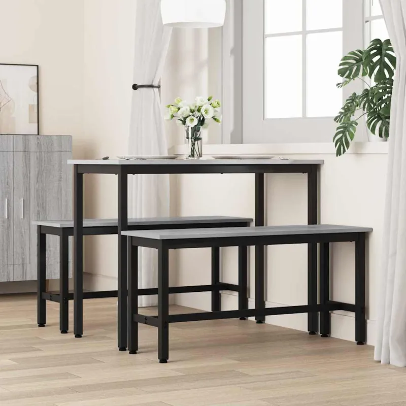 Valgomojo suolas Pilkas Sonoma 100 x 32,5 x 48,5 cm