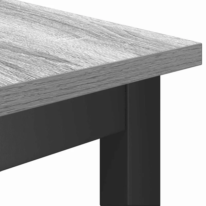 Valgomojo suolas 2 pcs Pilkas Sonoma 100 x 32,5 x 48,5 cm