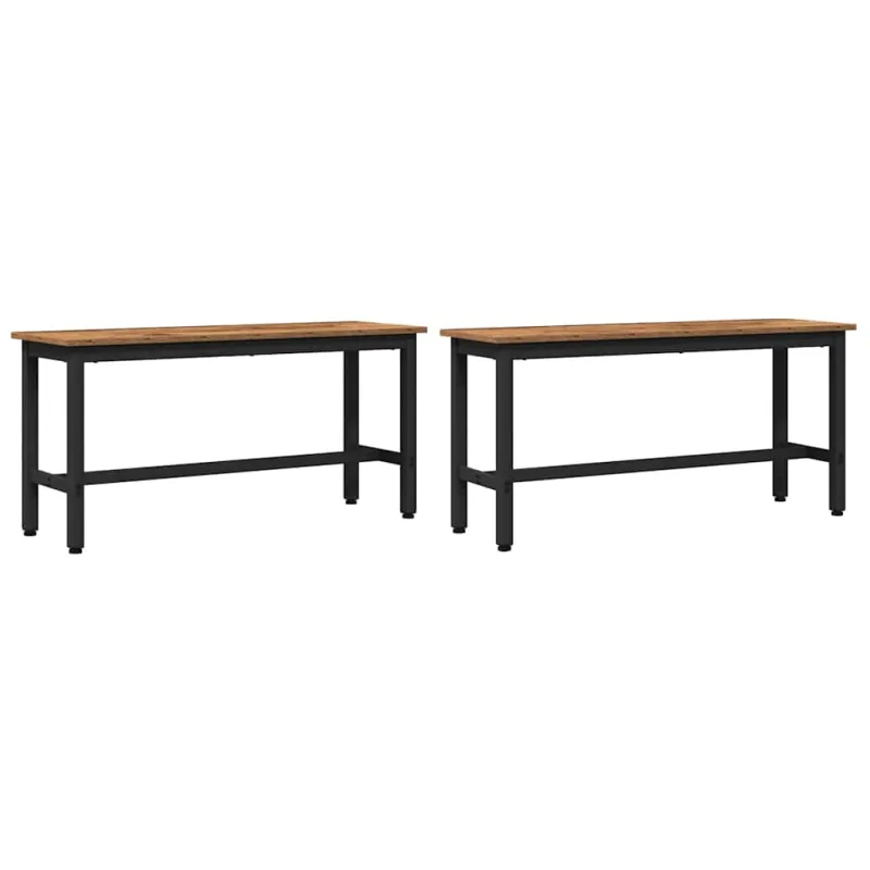 Valgomojo suolas 2 pcs Senas medis 100 x 32,5 x 48,5 cm