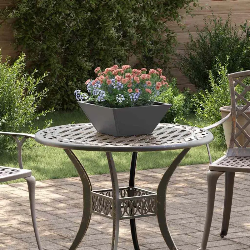 Sodo vazonas Juoda 35 x 35 x 15 cm Šaltai valcuotas plienas