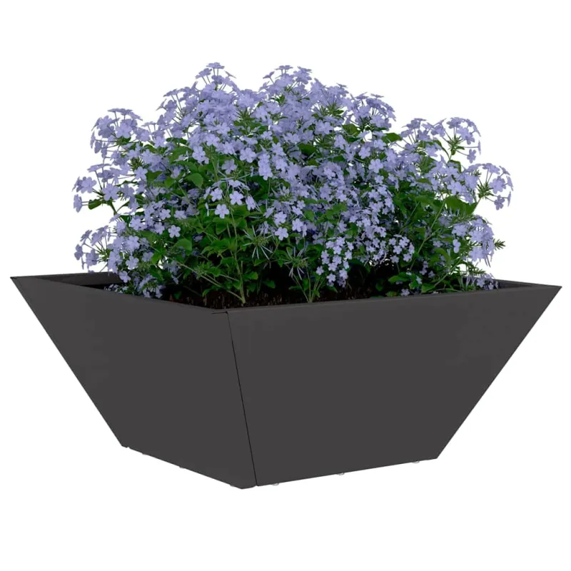 Sodo vazonas Juoda 35 x 35 x 15 cm Šaltai valcuotas plienas