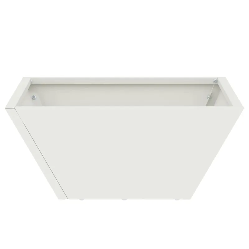 Sodo vazonas Balta 35 x 35 x 15 cm Šaltai valcuotas plienas
