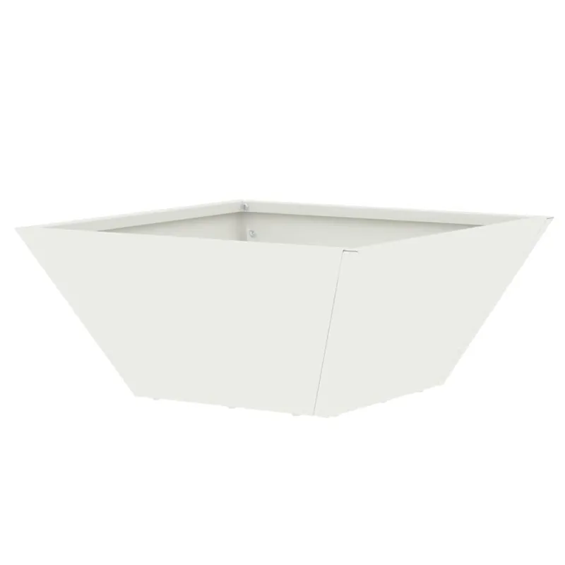 Sodo vazonas Balta 35 x 35 x 15 cm Šaltai valcuotas plienas