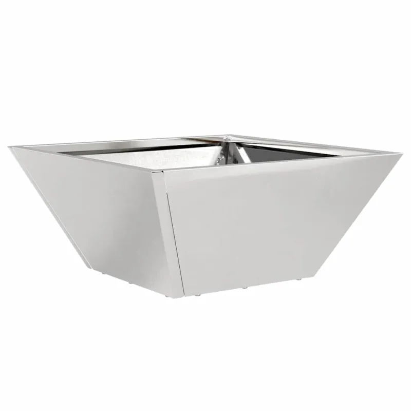 Sodo vazonas 5 pcs Sidabro 35 x 35 x 15 cm Nerūdijantis Plienas