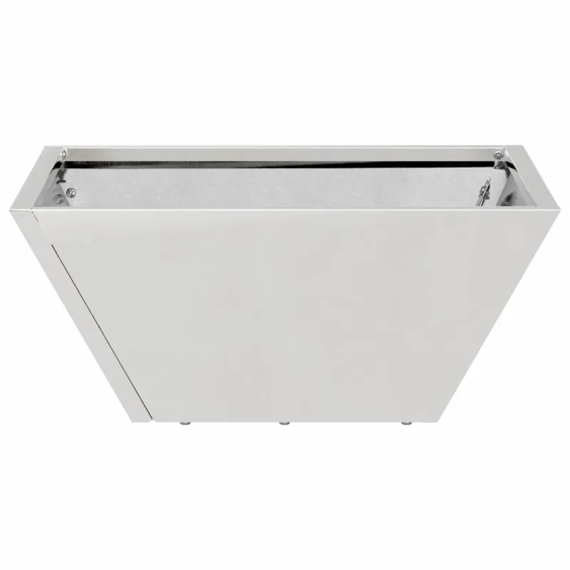 Sodo vazonas 5 pcs Sidabro 35 x 35 x 15 cm Nerūdijantis Plienas