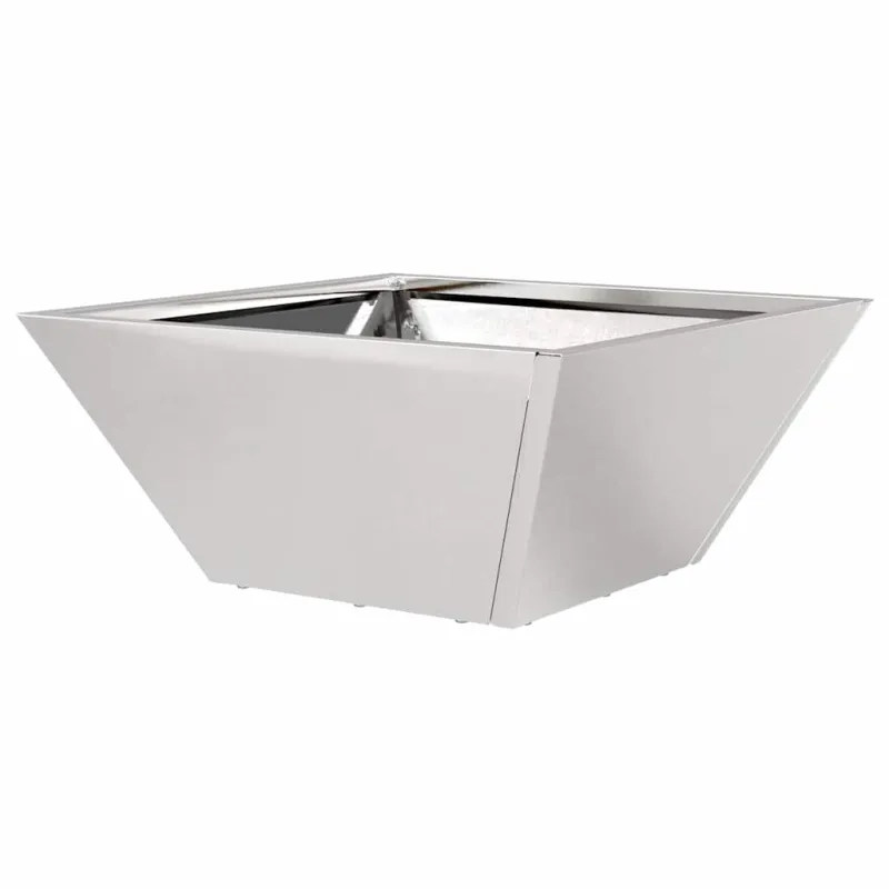 Sodo vazonas 5 pcs Sidabro 35 x 35 x 15 cm Nerūdijantis Plienas