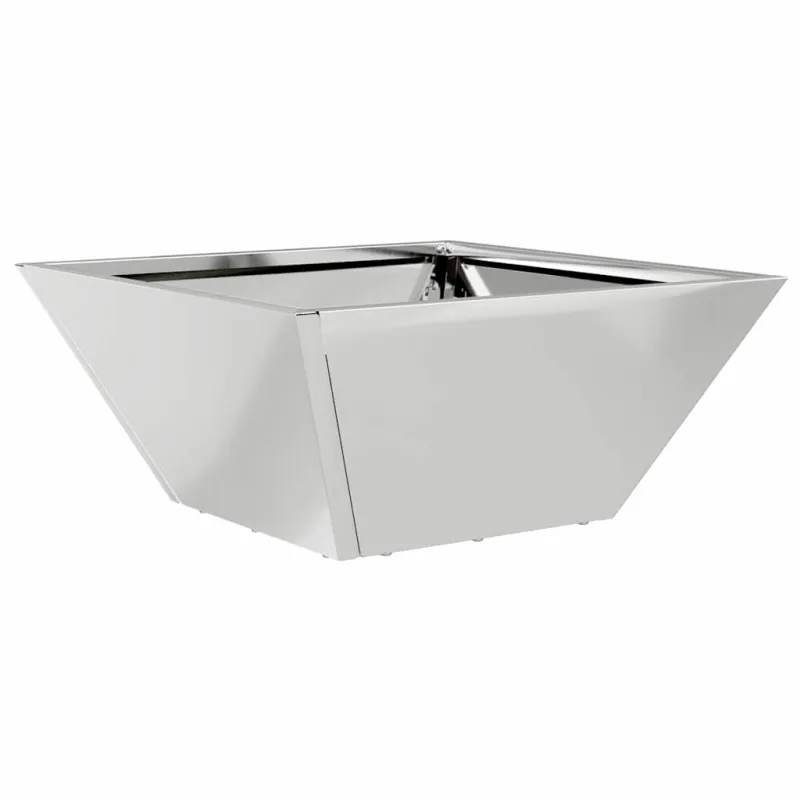 Sodo vazonas Sidabro 35 x 35 x 15 cm Cinkuota plienas