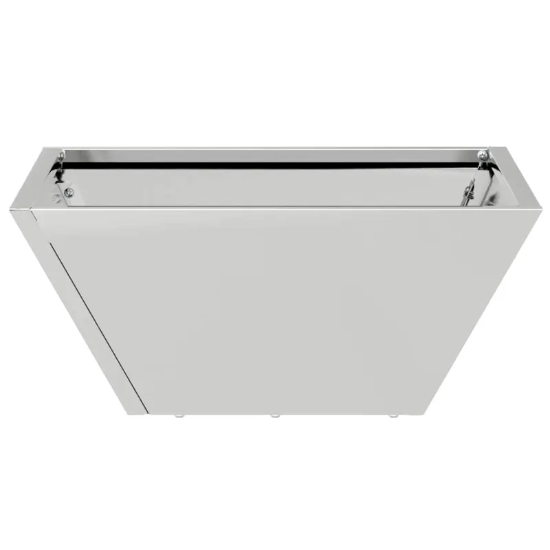 Sodo vazonas Sidabro 35 x 35 x 15 cm Cinkuota plienas