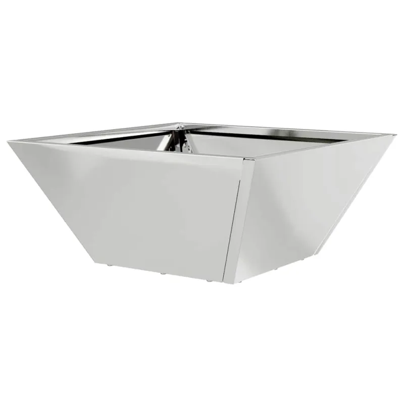 Sodo vazonas Sidabro 35 x 35 x 15 cm Cinkuota plienas