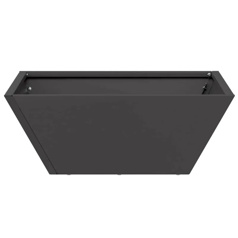 Sodo vazonas Juoda 40 x 40 x 15 cm Šaltai valcuotas plienas
