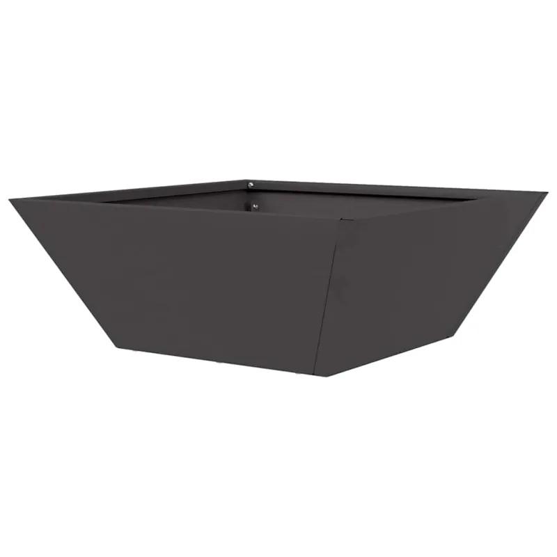 Sodo vazonas Juoda 40 x 40 x 15 cm Šaltai valcuotas plienas
