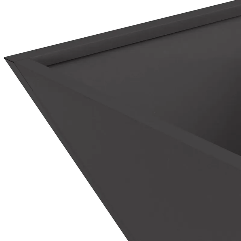 Sodo vazonas Juoda 40 x 40 x 15 cm Šaltai valcuotas plienas