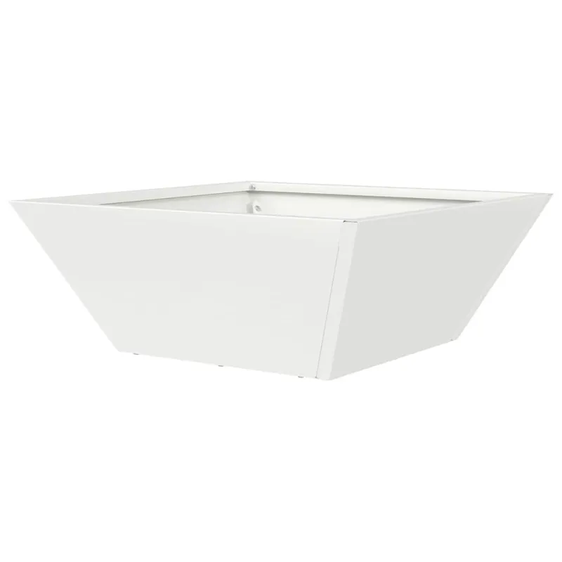 Sodo vazonas Balta 40 x 40 x 15 cm Šaltai valcuotas plienas