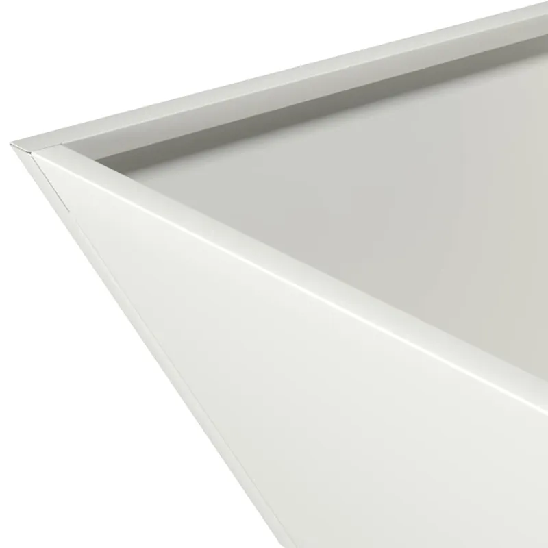 Sodo vazonas Balta 40 x 40 x 15 cm Šaltai valcuotas plienas