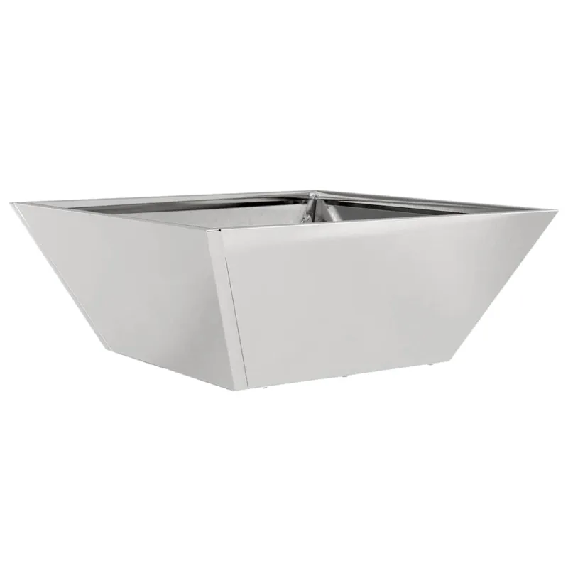 Sodo vazonas 5 pcs Sidabro 40 x 40 x 15 cm Nerūdijantis Plienas