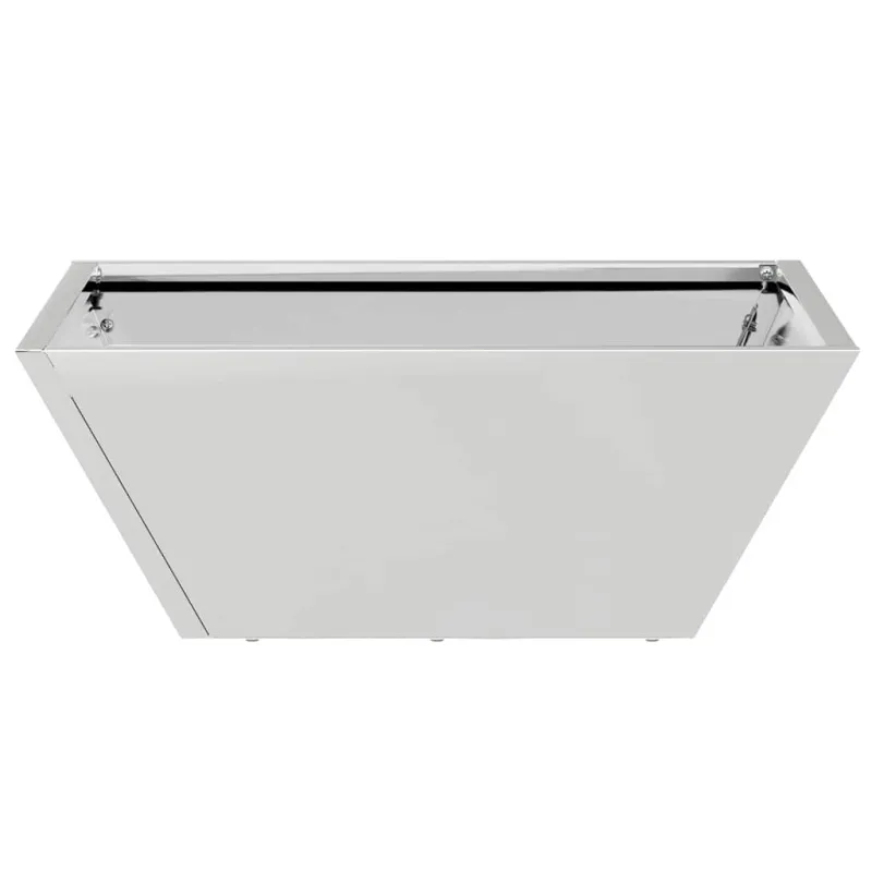 Sodo vazonas 5 pcs Sidabro 40 x 40 x 15 cm Nerūdijantis Plienas