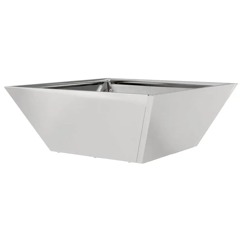 Sodo vazonas 5 pcs Sidabro 40 x 40 x 15 cm Nerūdijantis Plienas