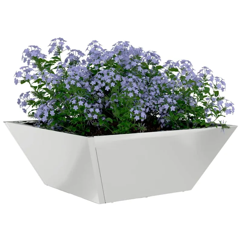 Sodo vazonas 5 pcs Sidabro 40 x 40 x 15 cm Cinkuota plienas