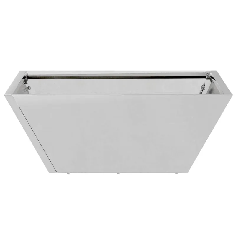 Sodo vazonas 5 pcs Sidabro 40 x 40 x 15 cm Cinkuota plienas
