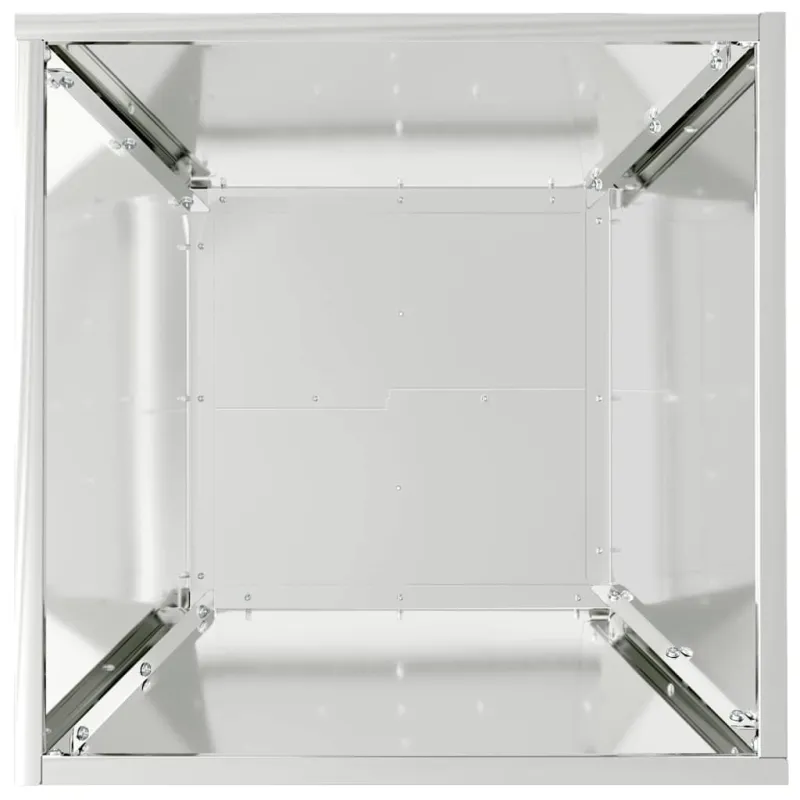 Sodo vazonas 5 pcs Sidabro 40 x 40 x 15 cm Cinkuota plienas