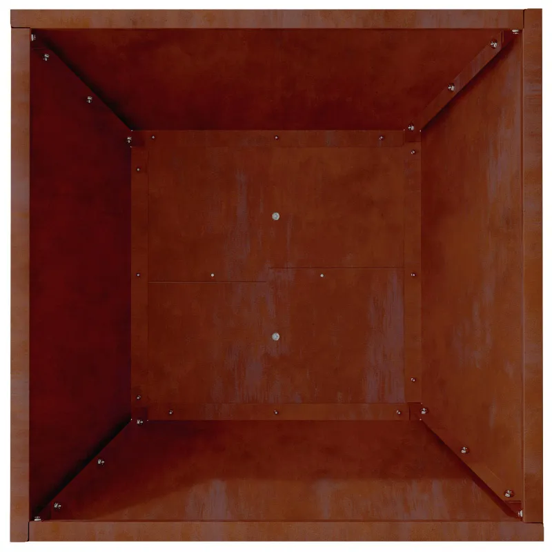 Sodo vazonas Rūdijanti 40 x 40 x 15 cm
