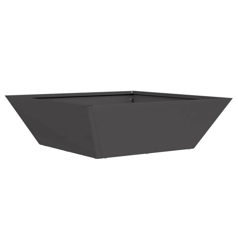 Sodo vazonas Juoda 50 x 50 x 15 cm Šaltai valcuotas plienas