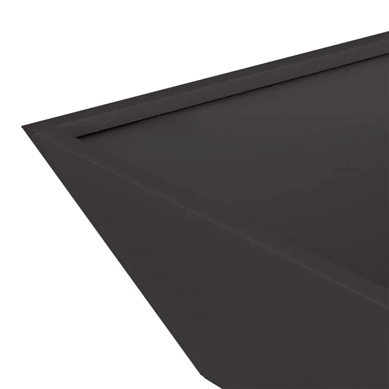 Sodo vazonas Juoda 50 x 50 x 15 cm Šaltai valcuotas plienas